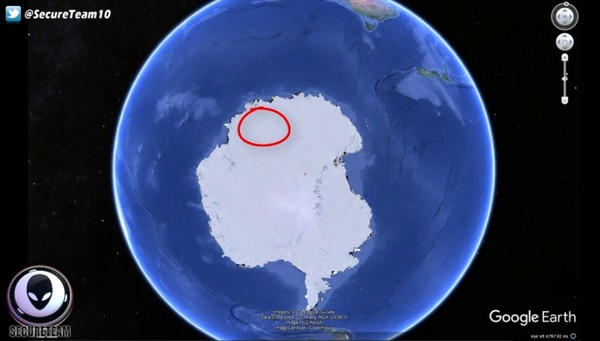 南极大陆发现不明的神祕物体，有可能是UFO基地
